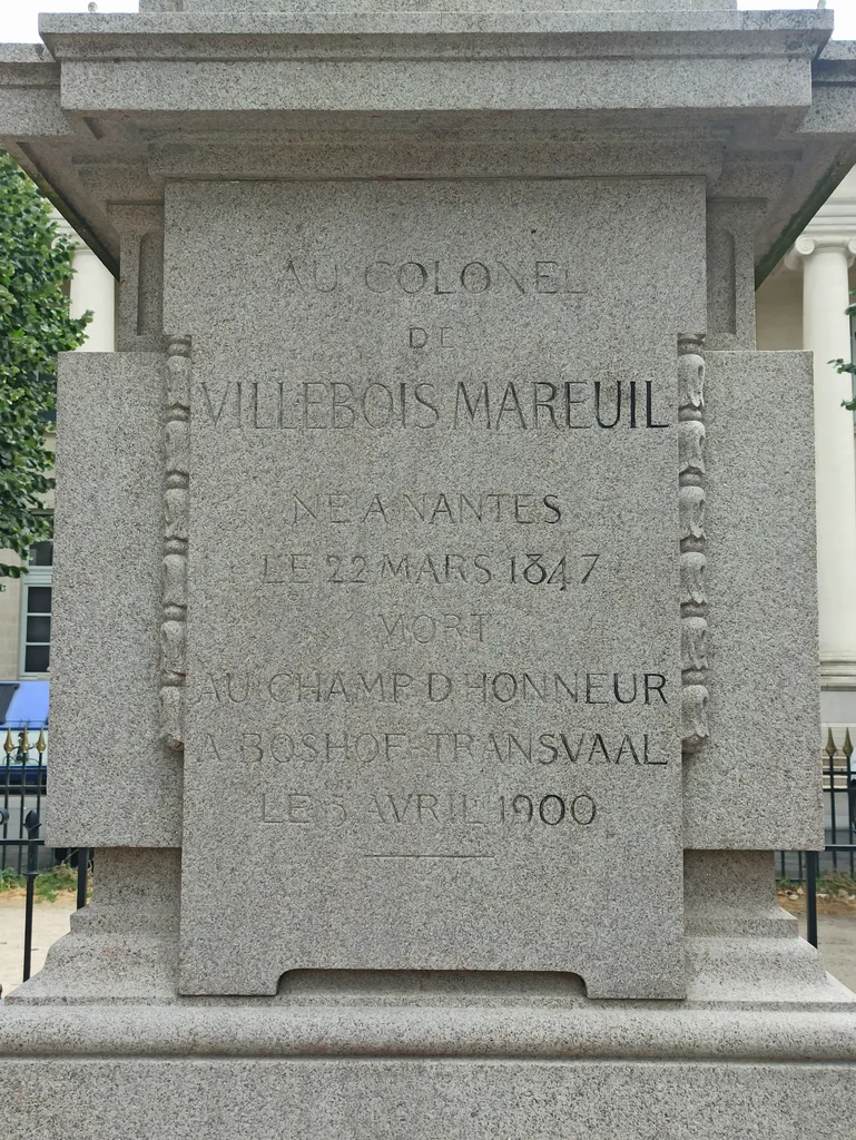 Statue du Colonel Villebois-Mareuil à Nantes